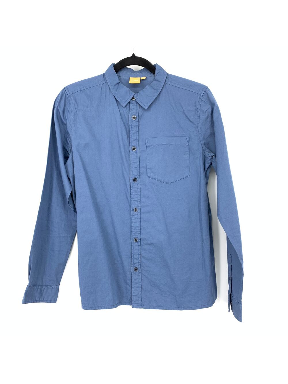 Manor Junior Button Front Long Sleeve Collared Shirt Boys Size 158 US Apx Sz L